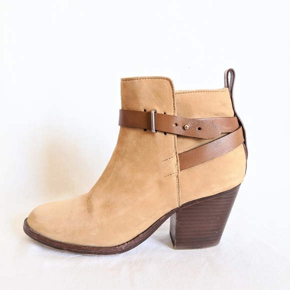 Rag & Bone Leather Strap Dalton Ankle Boots - Picture 2 of 15